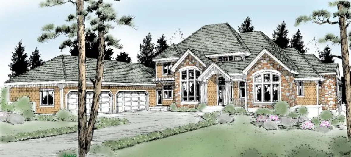 Full Rendering for House Plan #235127