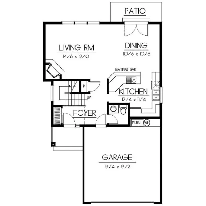 Main Floor Plan for House Plan #238127