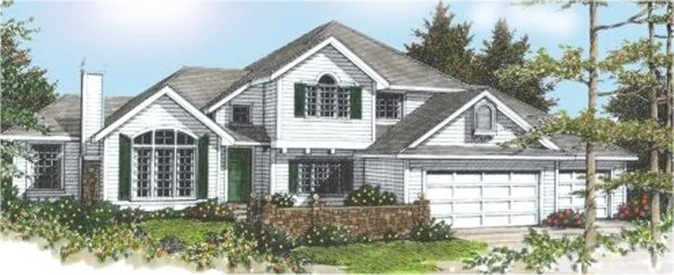 Full Rendering for House Plan #230227