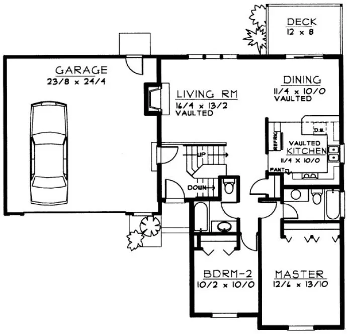 Main Floor Plan for House Plan #234037