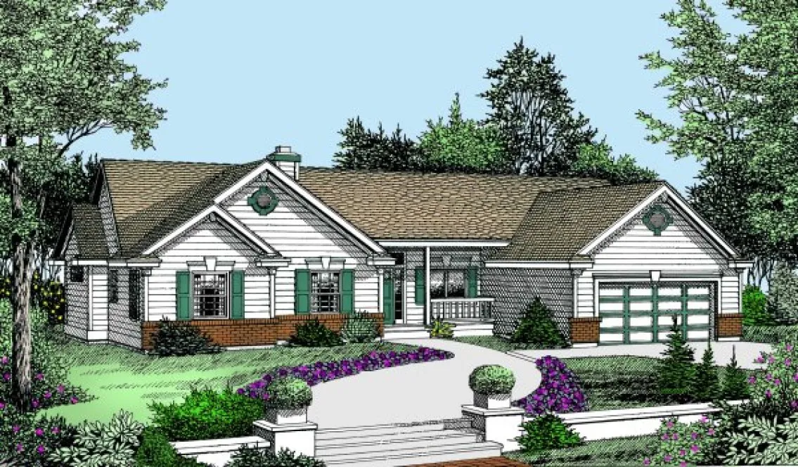 Full Rendering for House Plan #236018
