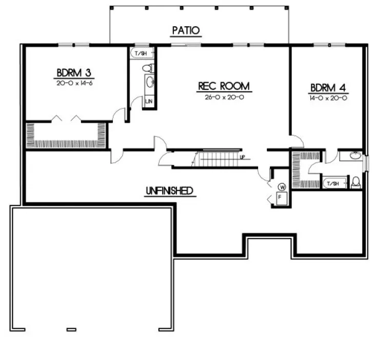Basement Plan for House Plan #237018