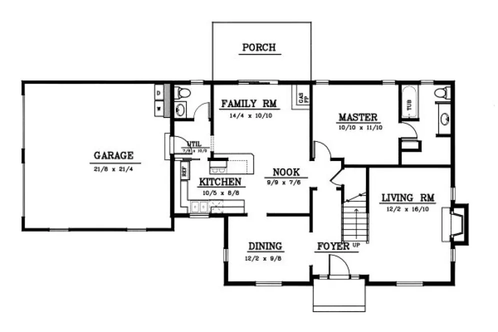 Main Floor Plan for House Plan #237028