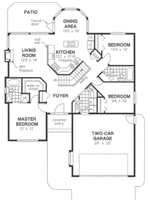 Main Floor Plan for House Plan #130534