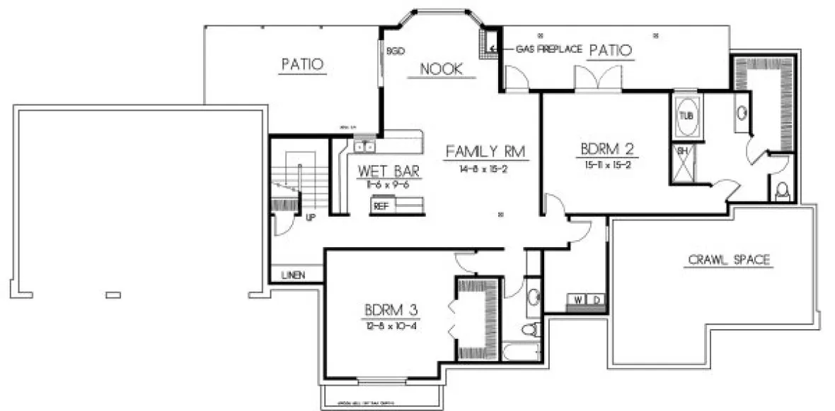 Basement Plan for House Plan #231199