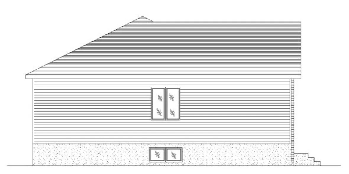 Left Elevation for House Plan #420833