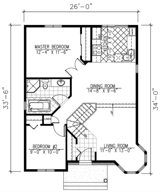 Main Floor Plan for House Plan #420143