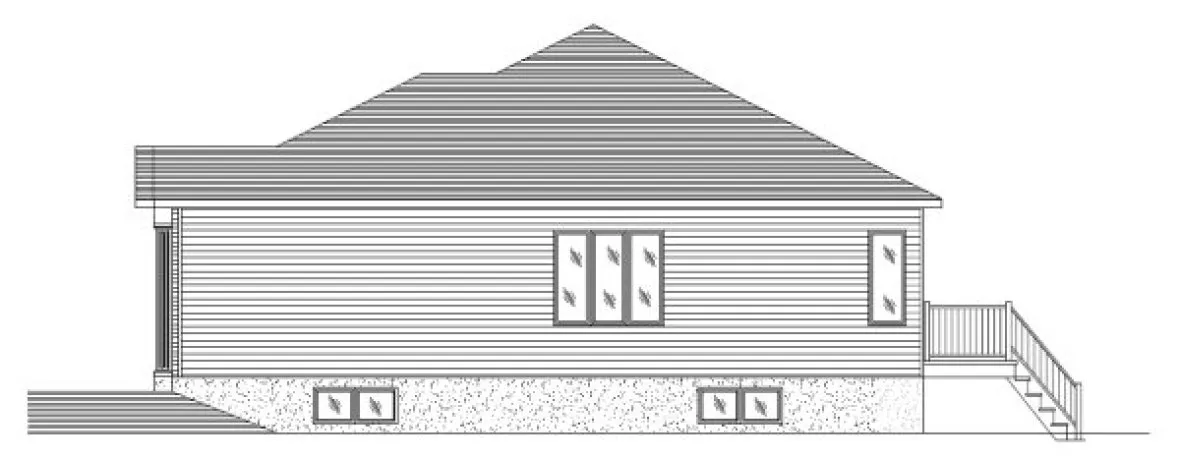 Right Elevation for House Plan #420243