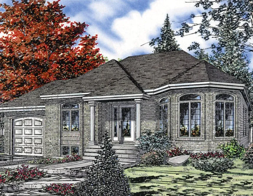 Full Rendering for House Plan #420643