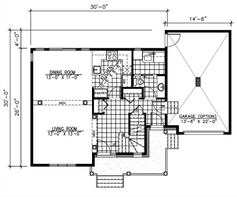 Main Floor Plan for House Plan #420743