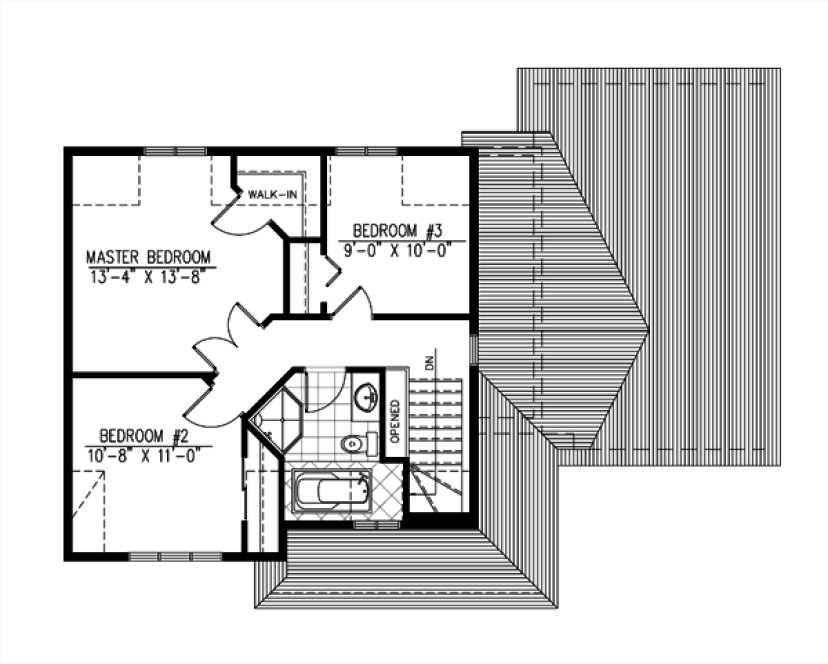 Second Floor Plan for House Plan #420743