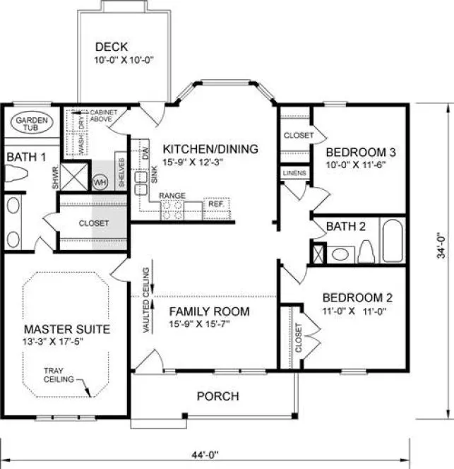 Main Floor Plan for House Plan #653631
