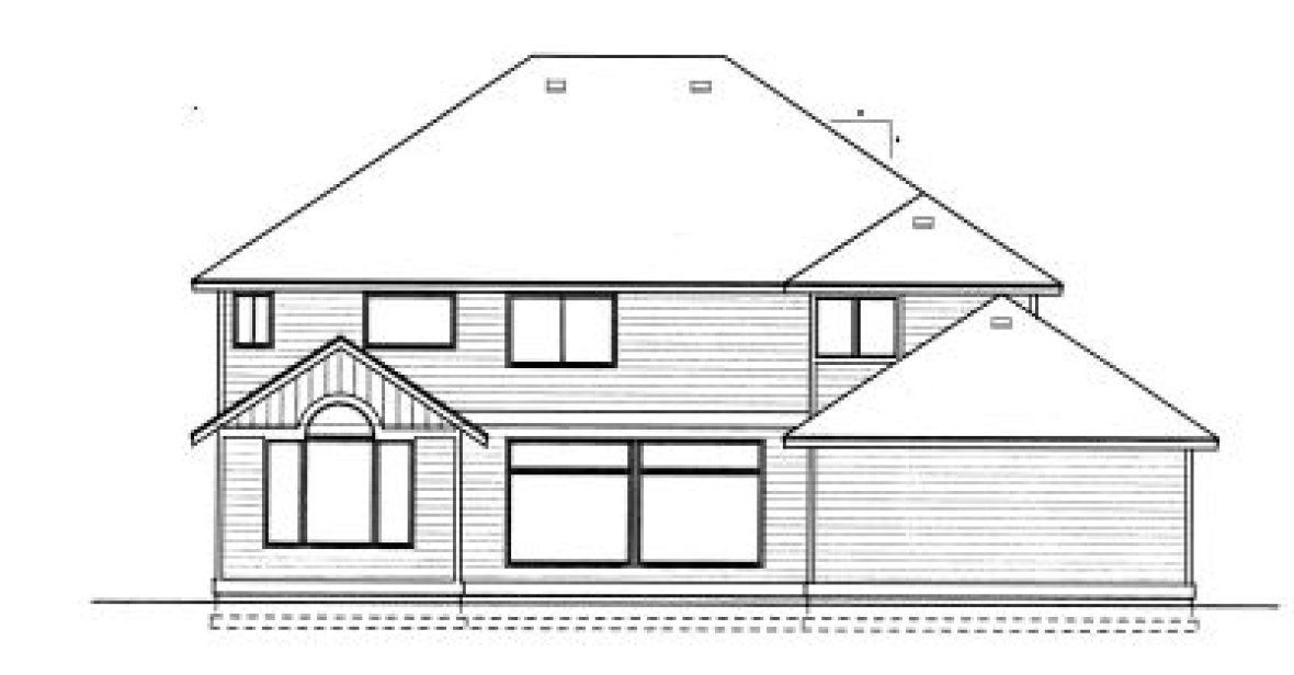 Rear Elevation for House Plan #239299