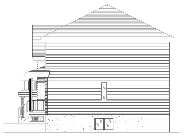 Right Elevation for House Plan #420553