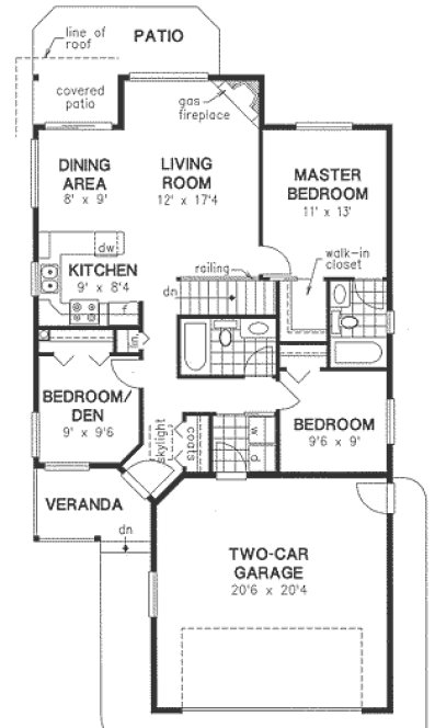 Main Floor Plan for House Plan #132534