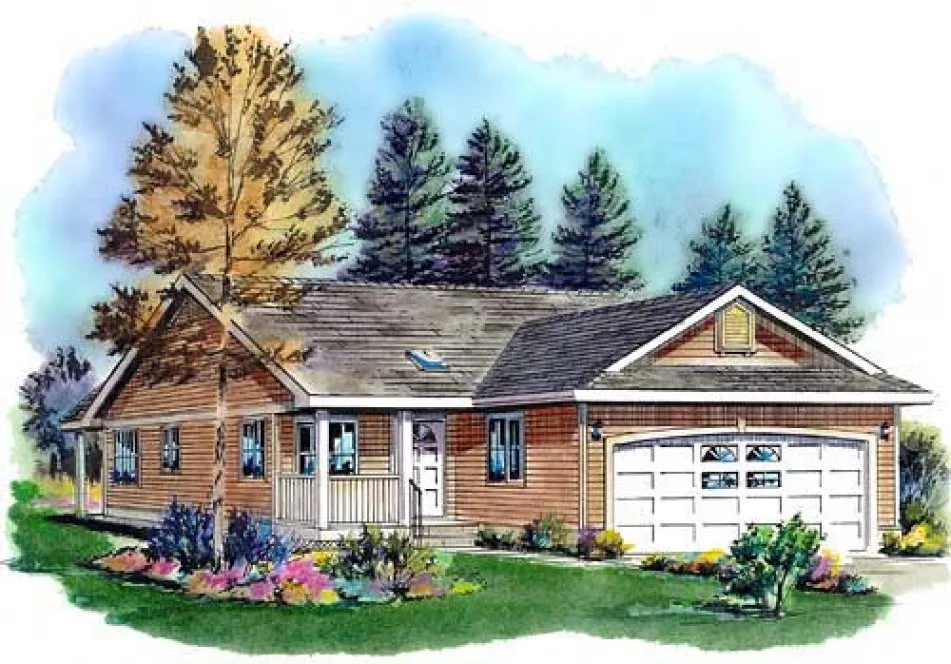 Full Rendering for House Plan #132534