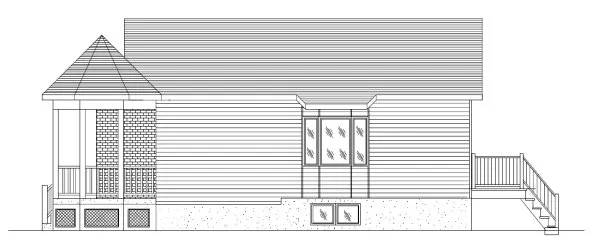 Right Elevation for House Plan #420653