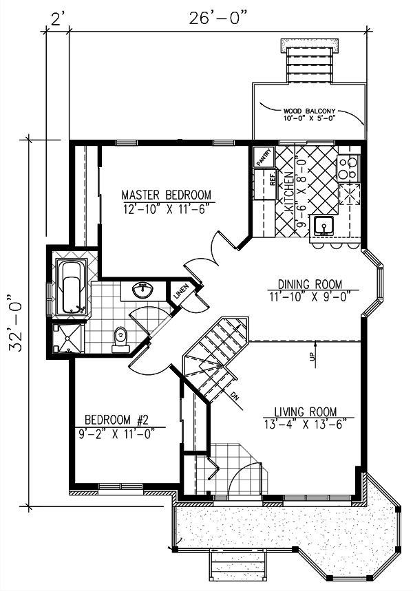 Main Floor Plan for House Plan #420653