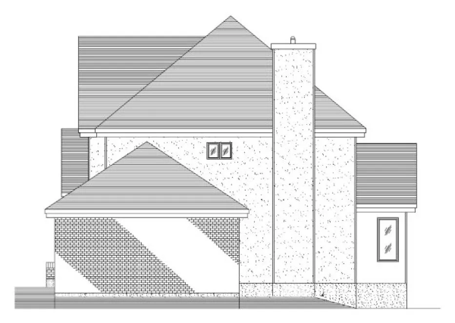 Right Elevation for House Plan #420753