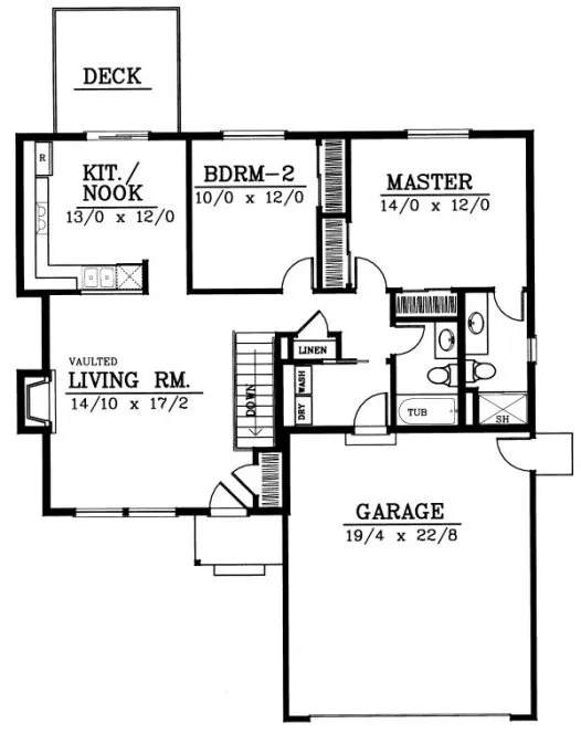 Main Floor Plan for House Plan #235101
