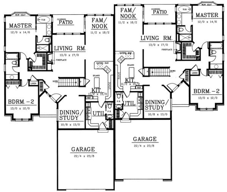 Main Floor Plan for House Plan #236101