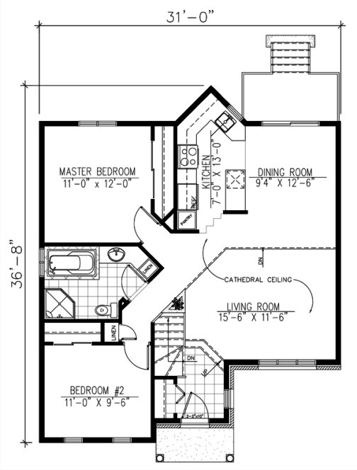 Main Floor Plan for House Plan #420463
