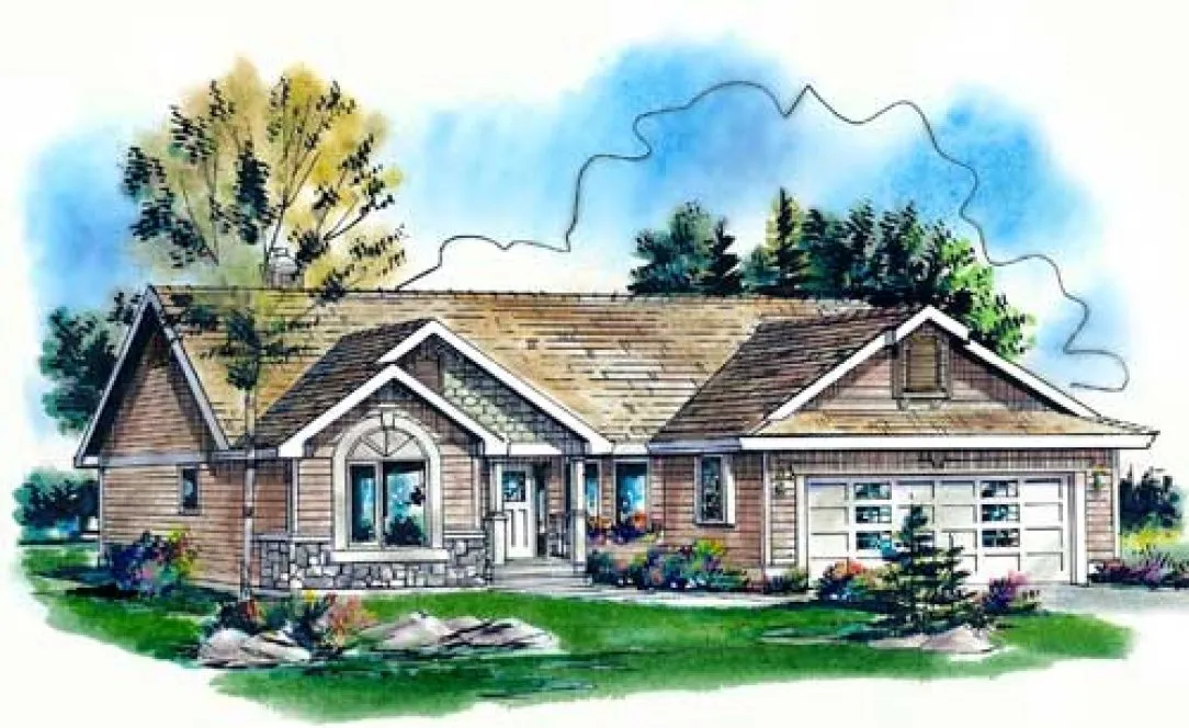 Full Rendering for House Plan #138534
