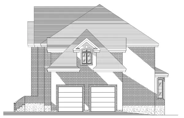 Right Elevation for House Plan #420563
