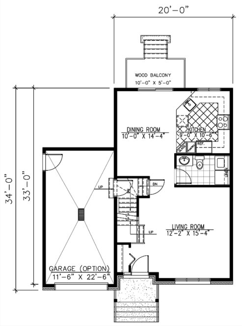 Main Floor Plan for House Plan #423663