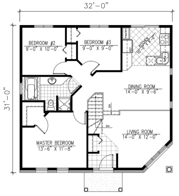Main Floor Plan for House Plan #420763