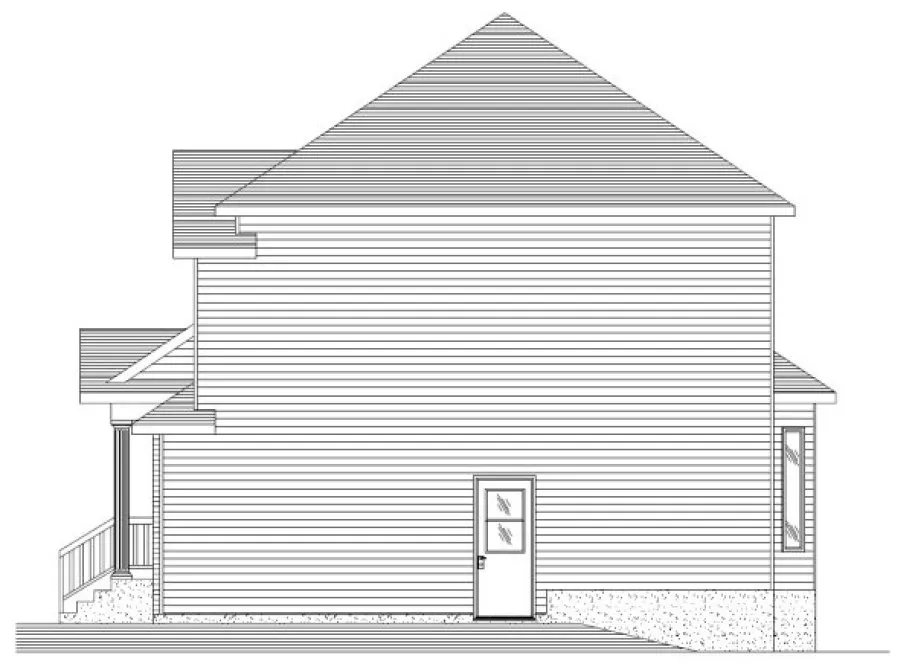 Right Elevation for House Plan #420963