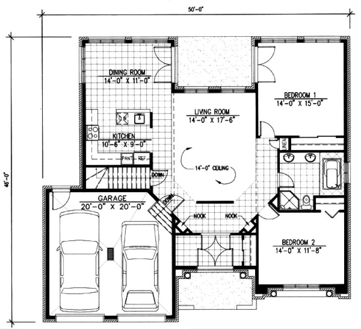 Main Floor Plan for House Plan #420393
