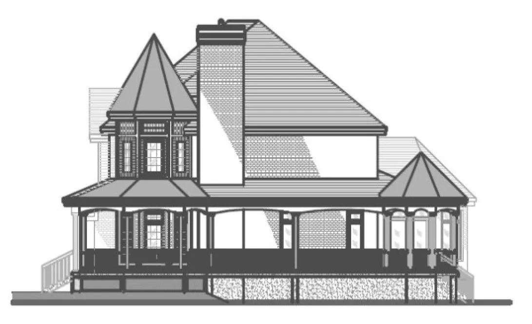 Right Elevation for House Plan #420993