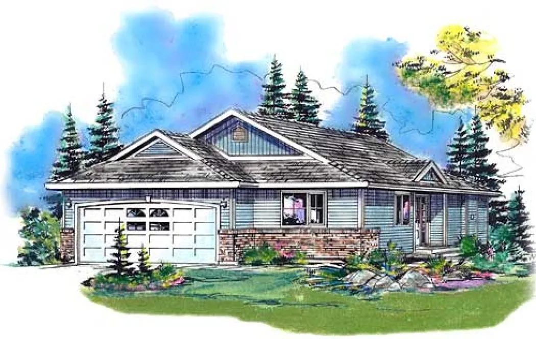 Full Rendering for House Plan #135534