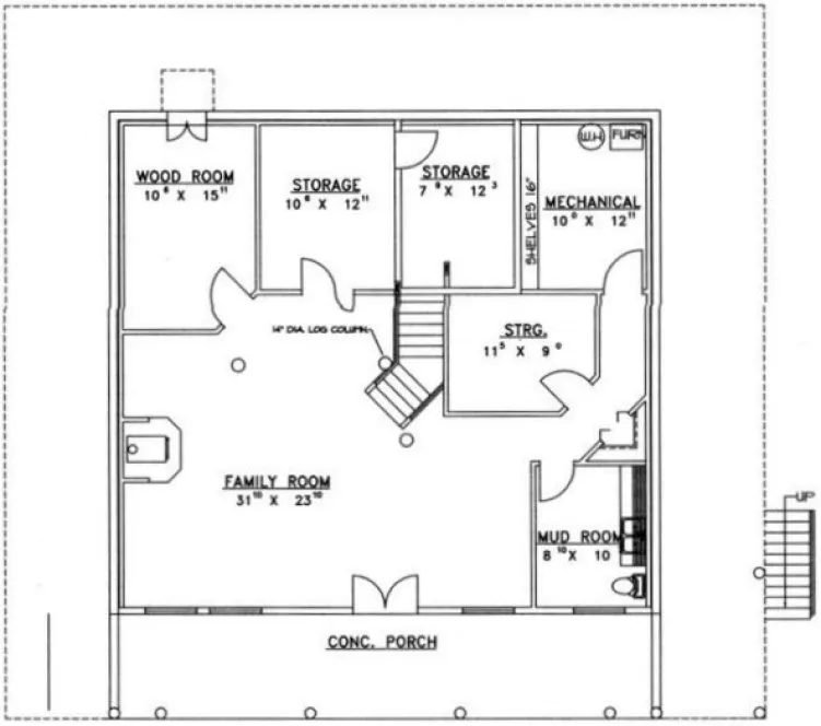 Basement Plan for House Plan #451101