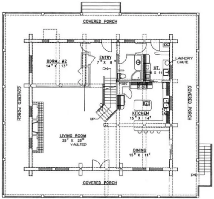 Main Floor Plan for House Plan #451101