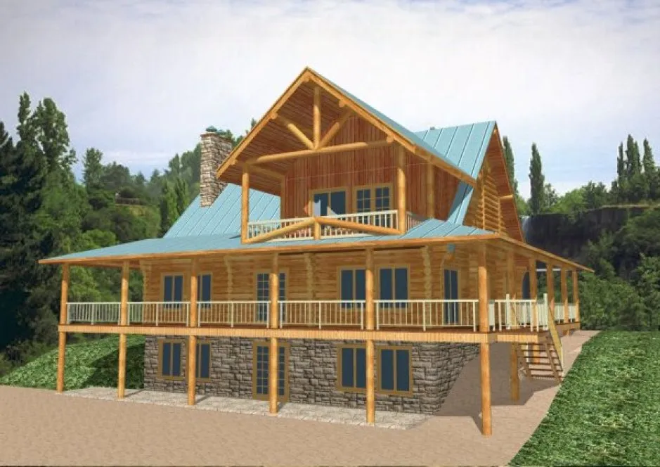 Full Rendering for House Plan #451101