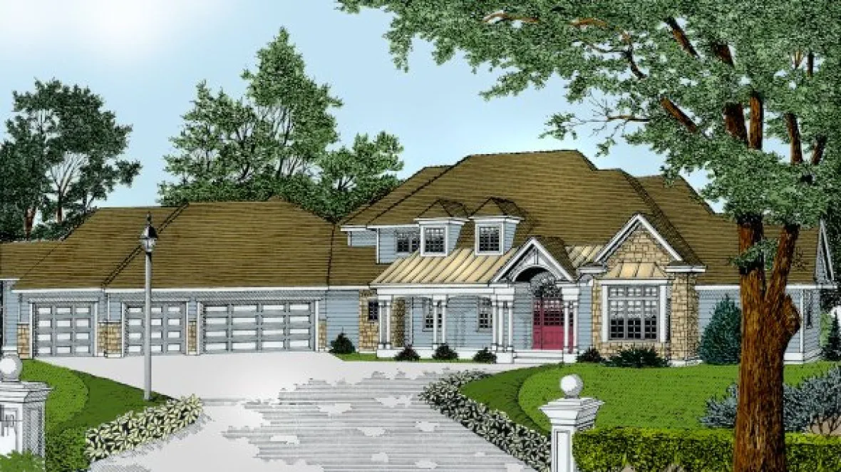 Full Rendering for House Plan #236201