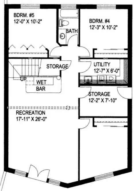 Basement Plan for House Plan #452101