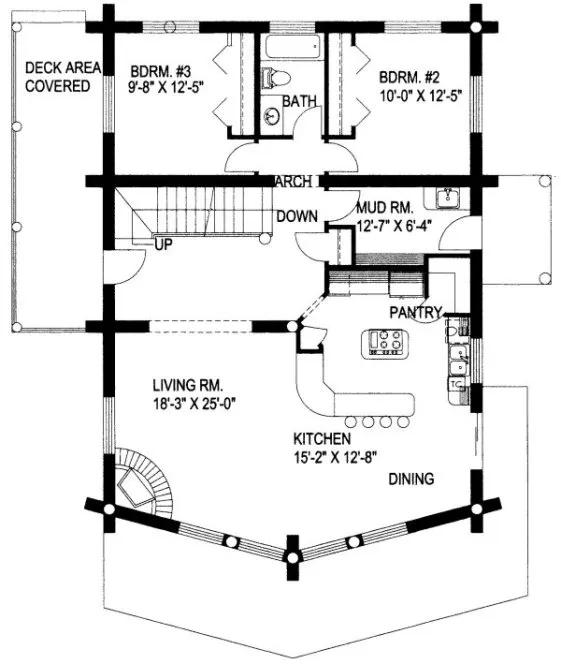 Main Floor Plan for House Plan #452101