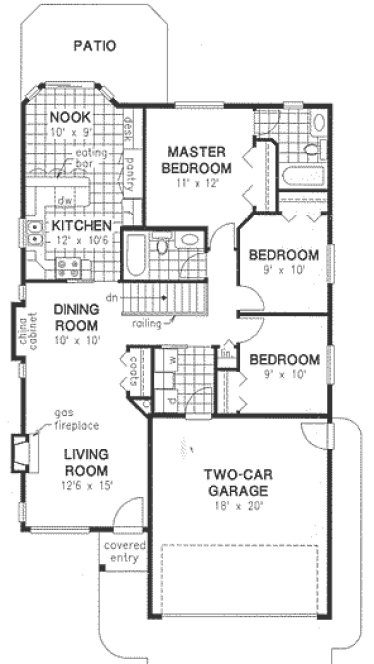 Main Floor Plan for House Plan #130634