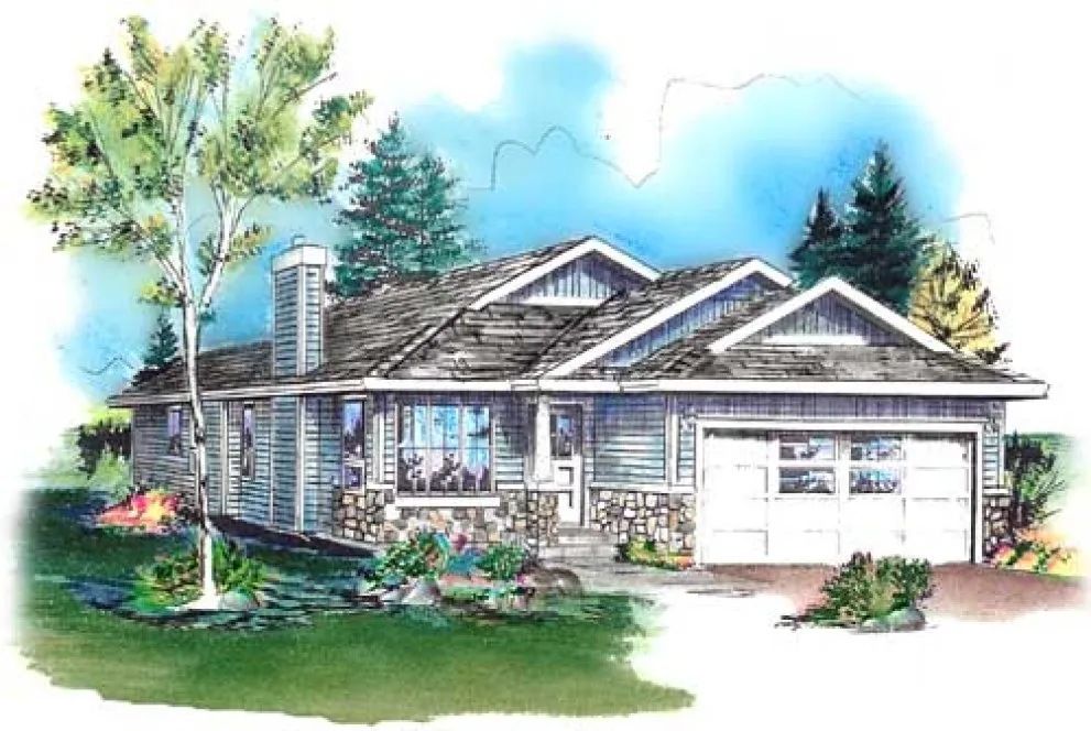 Full Rendering for House Plan #130634
