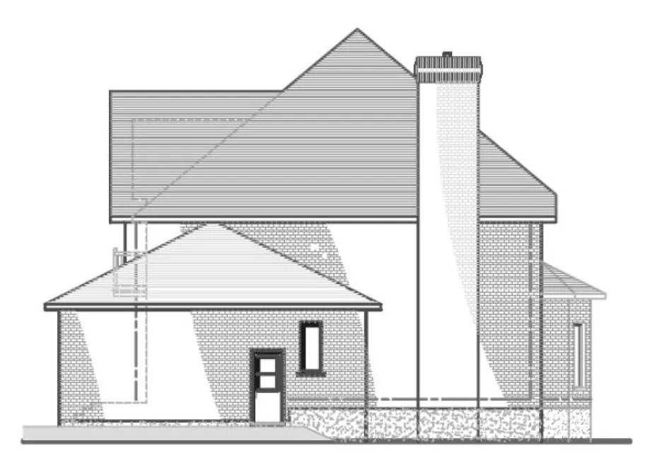Right Elevation for House Plan #420304