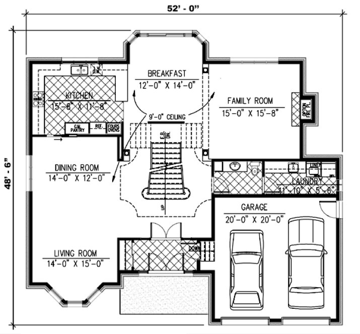 Main Floor Plan for House Plan #420304