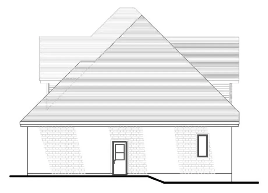 Right Elevation for House Plan #420404