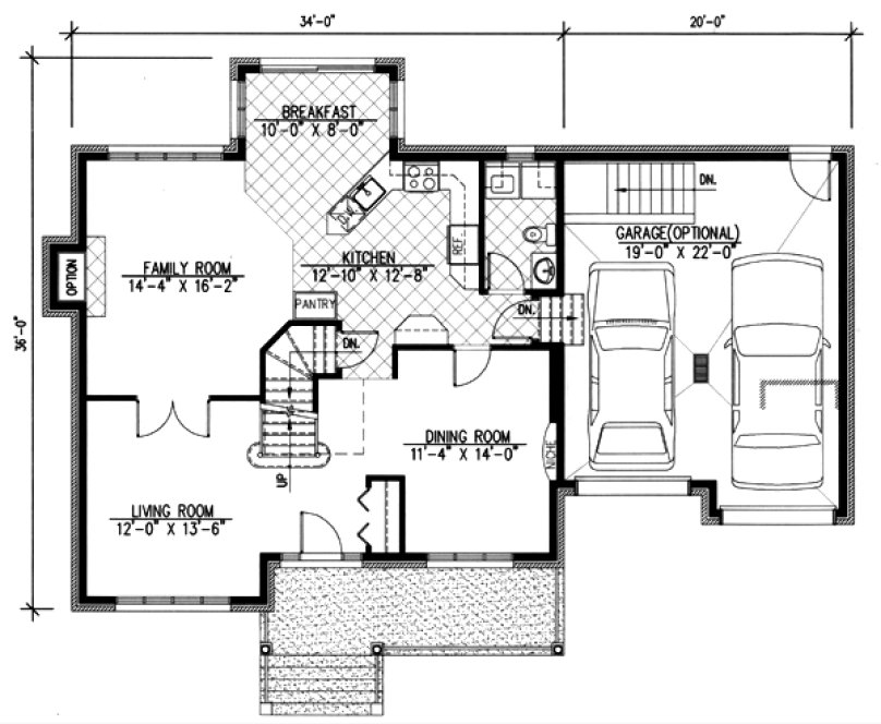 Main Floor Plan for House Plan #420504