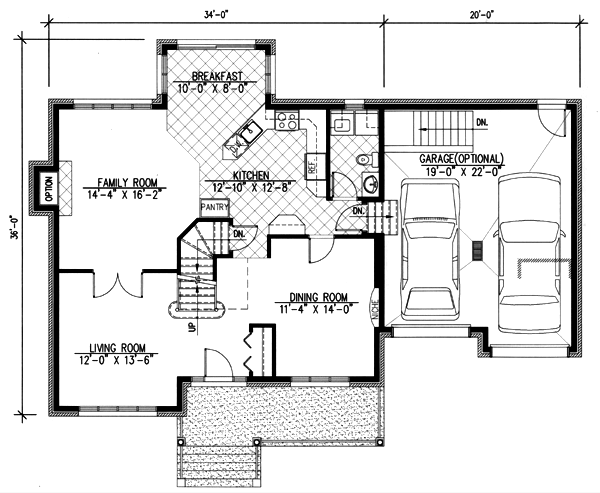 Main Floor Plan for House Plan #420504