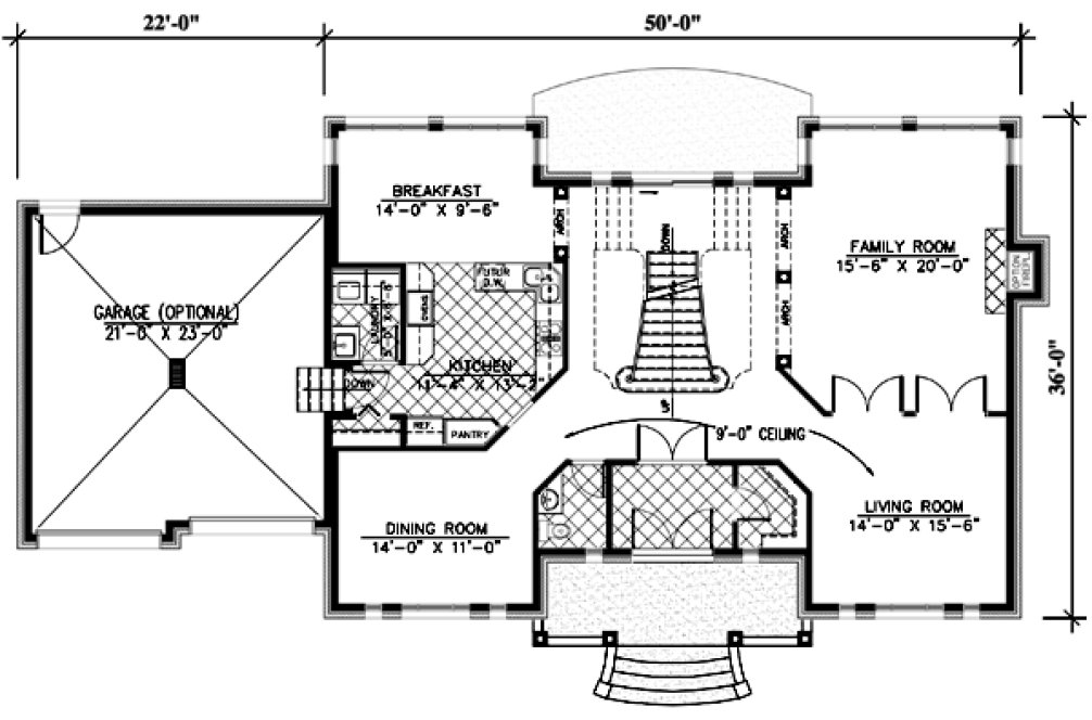 Main Floor Plan for House Plan #420704