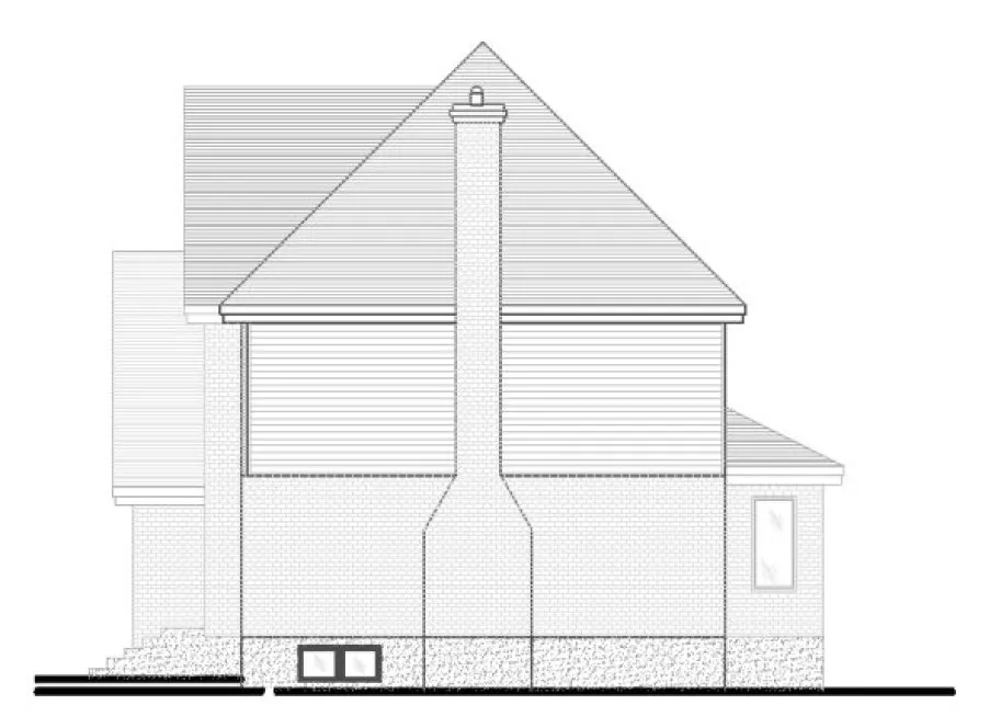 Right Elevation for House Plan #420804