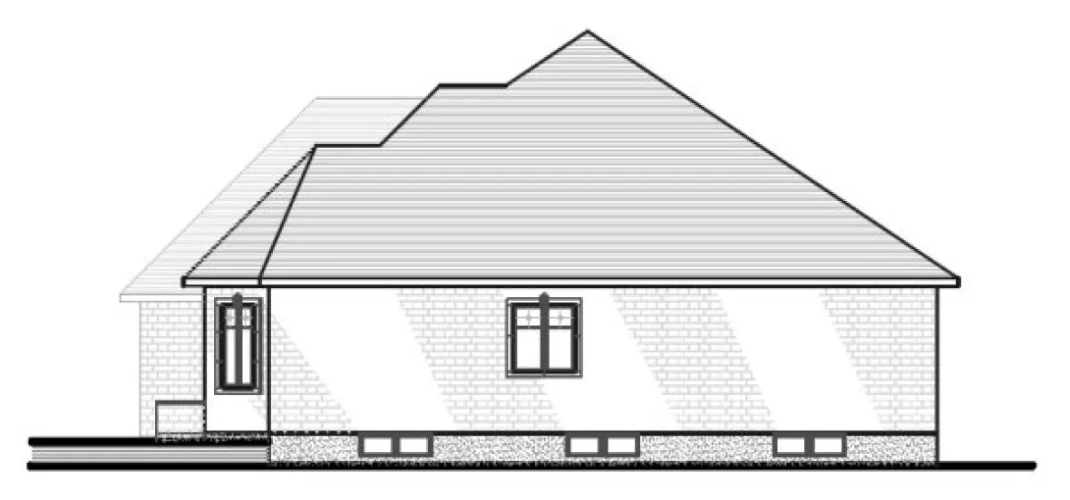 Right Elevation for House Plan #420904